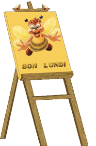 Gif animé Bon lundi abeille